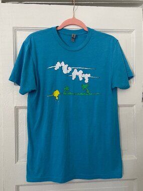 Blue MGMT concert T Shirt Size Small